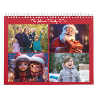 Rotweihnachtsgebäck - Familienkalender Kalender