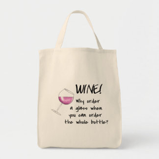 Rotwein-Auftrags-ganze Flaschen-lustiges Tragetasche