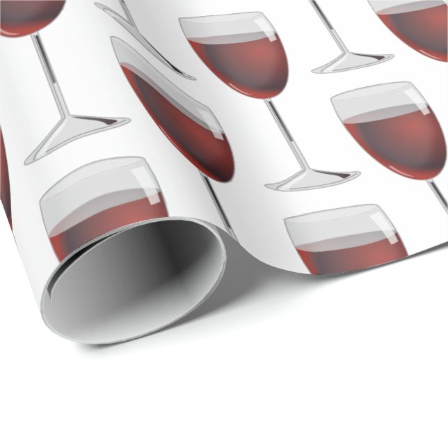 Rotwein aus Hartglas Geschenkpapier (Rolleneckpunkt)
