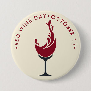 Rotwein Button