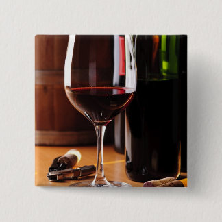 Rotwein Button