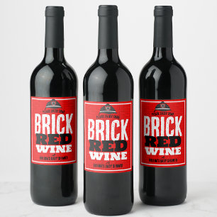 Rotwein - Feuerwehrweinmarken Weinetikett