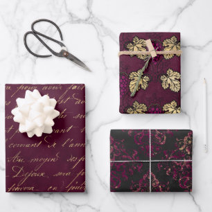 Rotwein Französischer Rotwein Geschenkpapier Set