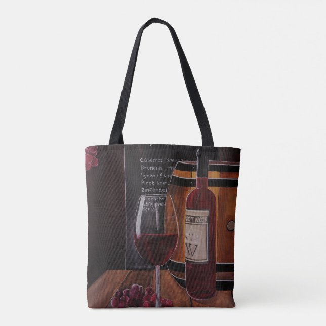Rotwein-Gemälde von Alfred Fox (Rückseite)
