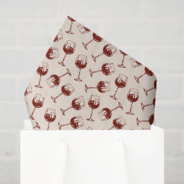 Rotwein-Glas-Dekupage-Tissue, Burgunderwein Seidenpapier