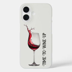 Rotwein Glas Handyhülle iPhone 16 Hülle
