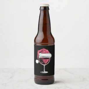 Rotwein Glas Weihnachten Lustiges Weihnachten Xmas Bierflaschenetikett