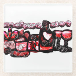 Rotwein Glasuntersetzer