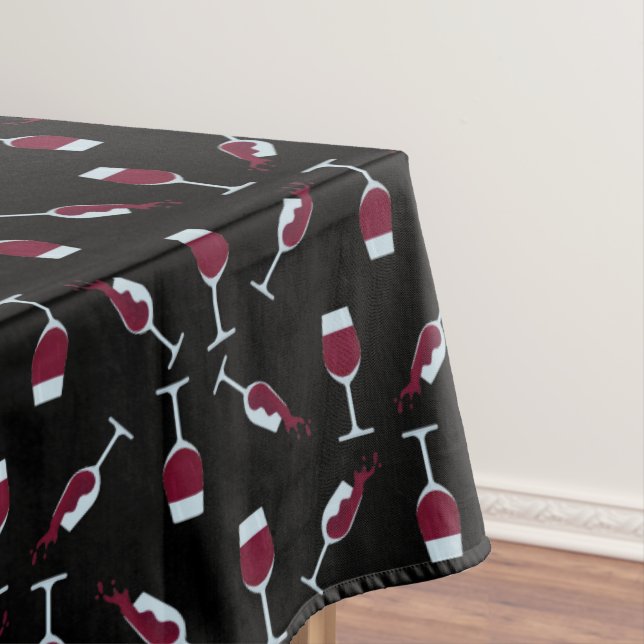 Rotwein Kelch Muster  Tischdecke (Beispiel)
