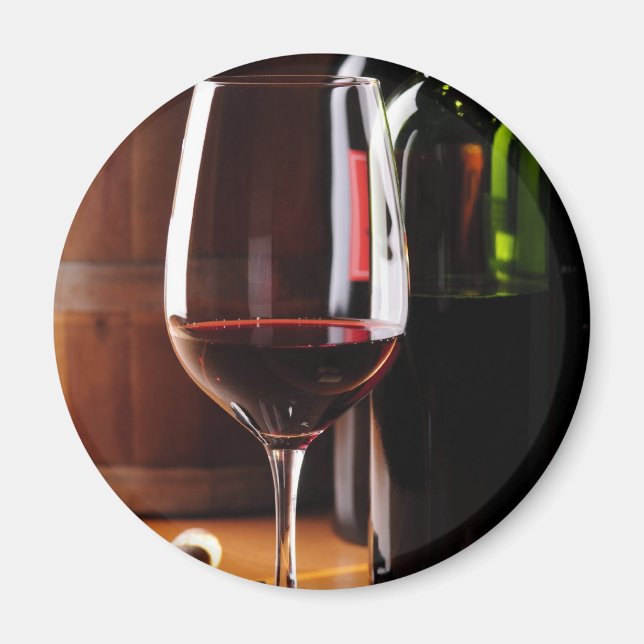 Rotwein Magnet (Vorne)