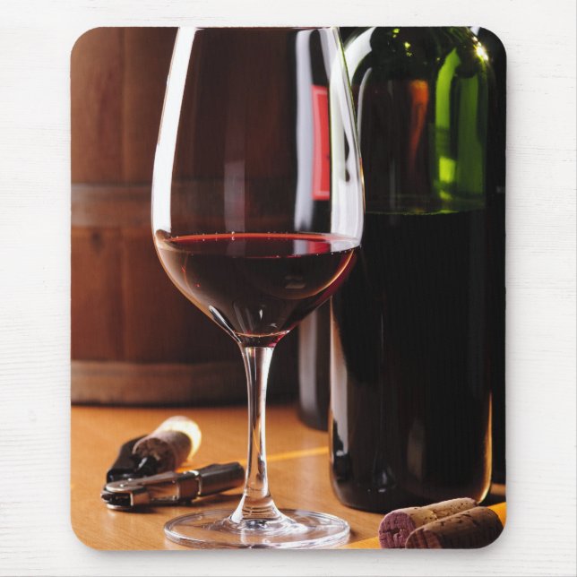 Rotwein Mousepad (Vorne)