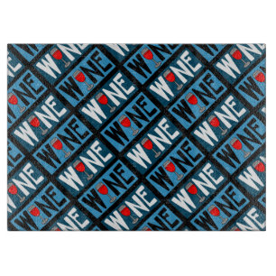 Rotwein-Muster Schneidebrett