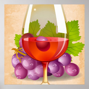 Rotwein Poster