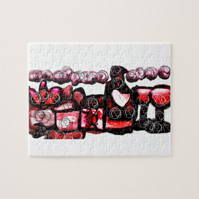 Rotwein Puzzle (Horizontal)