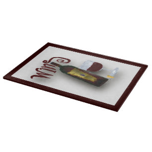 Rotwein Schneidebrett