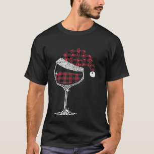 Rotwein Weihnachtswein Weihnachtsmannmütze Sonnens T-Shirt