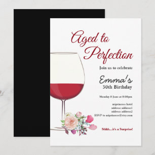 Rotwein, Weineinladung, Perfektionierungsalter Einladung