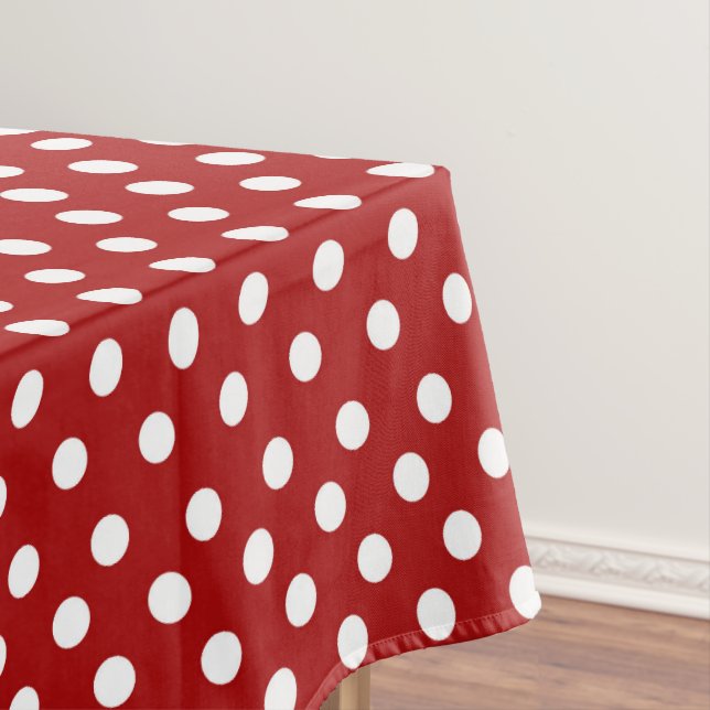 Rotweiße Pollenspitze Tischdecke (Beispiel)