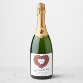 Rotweiße, schwarz-farbene Tulpenraupe