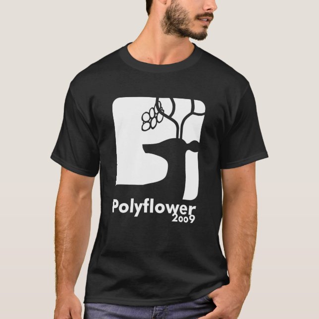 Rotwild-Bier-Weiß - Polyflower 2009 T-Shirt (Vorderseite)