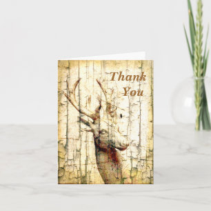 Rotwild danken Ihnen Dankeskarte