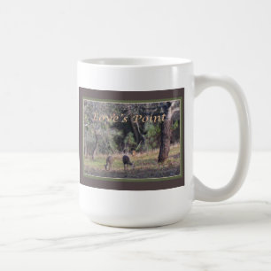 Rotwild, die am Punkt der Liebe weiden lassen Tasse