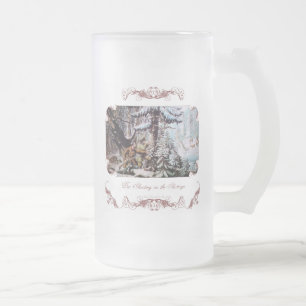Rotwild, die mattierte BierTasse/Stein jagen Mattglas Bierglas
