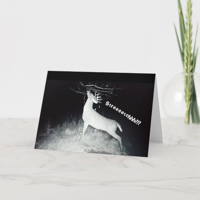 Rotwild-Geburtstags-Karte Karte (Vorderseite)