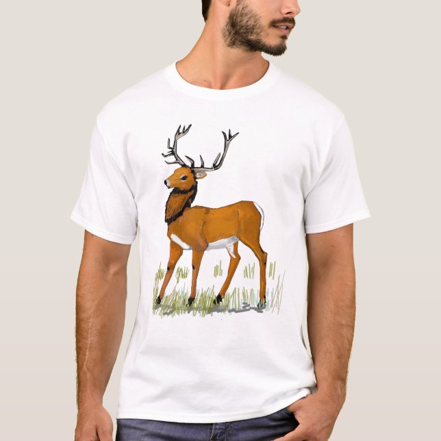 Rotwild-Hirsch T-Shirt (Vorderseite)