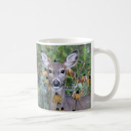 Rotwild in den Gärten nach dem Frost Kaffeetasse