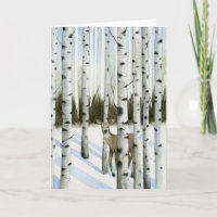 Rotwild in den Schneefällen