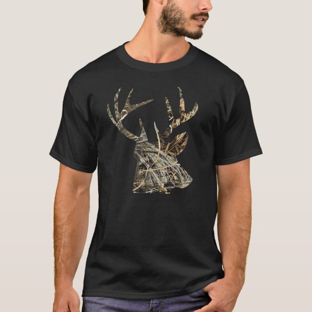 Rotwild-Jagd - Rotwild HauptCamoflauge T-Shirt (Vorderseite)