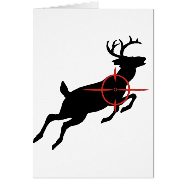 Rotwild-Jagd-Rotwild mit Fadenkreuzen auf es (Vorne)