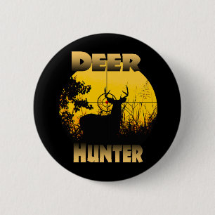 Rotwild-Jäger-Knopf Button