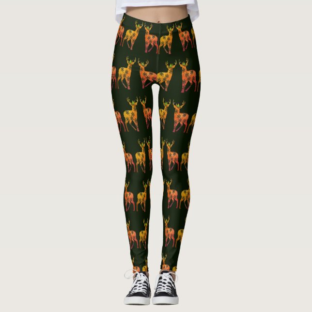 Rotwild-kundenspezifische Leggings-frohe Leggings (Vorderseite)