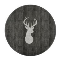 Rotwild mit dem Geweih-Kreide-Zeichnen