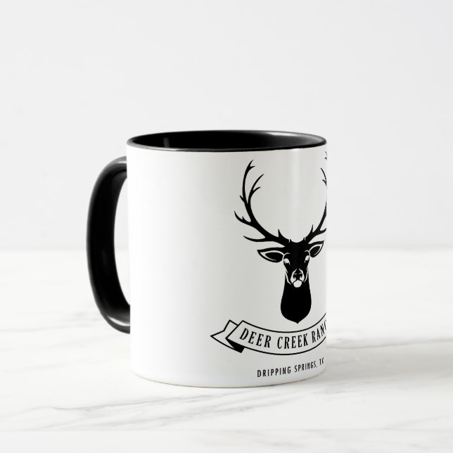 Rotwild-Nebenfluss-Ranch-Tasse Tasse (Vorderseite Links)