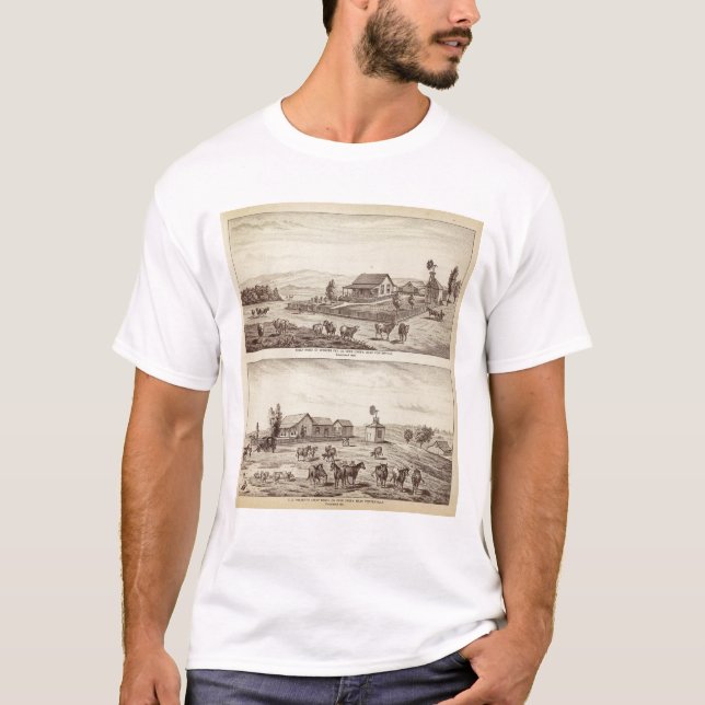 Rotwild-Nebenflussschafranchs T-Shirt (Vorderseite)