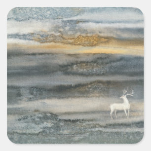 Rotwild Quadratischer Aufkleber