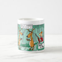 Rotwild simsen Jagd-Cartoon-Tasse