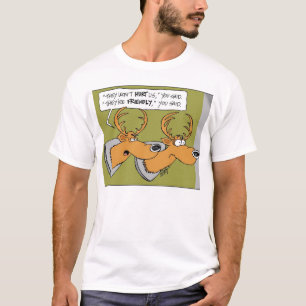 Rotwild-Trophäe "Sie sagten" Cartoon-T - Shirt