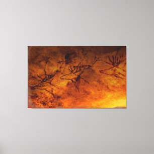 Rotwild von Lascaux Leinwanddruck