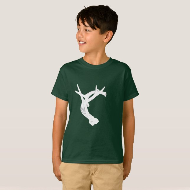 Rotwildgeweihe T-Shirt (Vorne ganz)