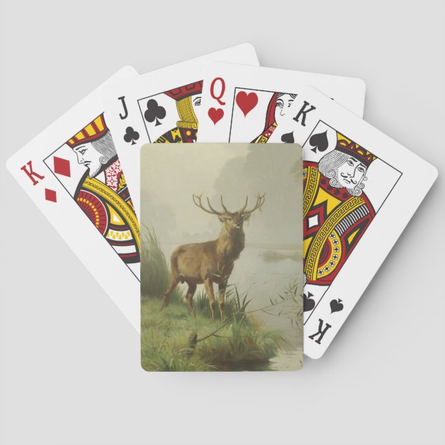 Rotwildmalerei Spielkarten (Rückseite)
