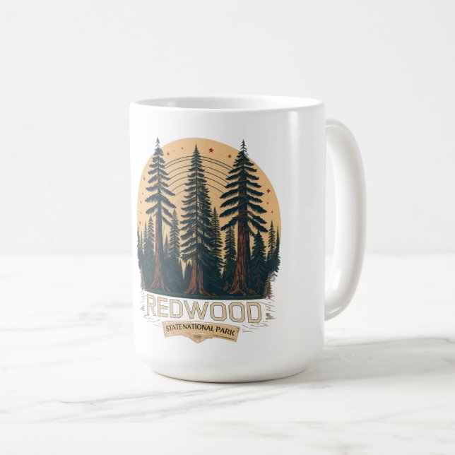 Rotwood National Staat Park, Coastal California Kaffeetasse (VorderseiteRechts)