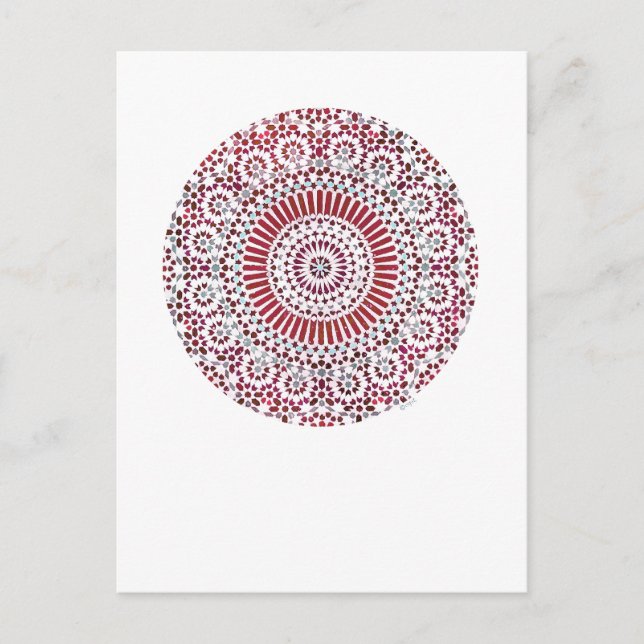 Rotwurzelmosaik Postkarte (Vorderseite)