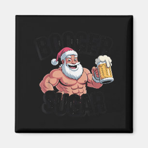 Rotz Zucker Weihnachtsmann Lustiger Muskeliger Wei Magnet