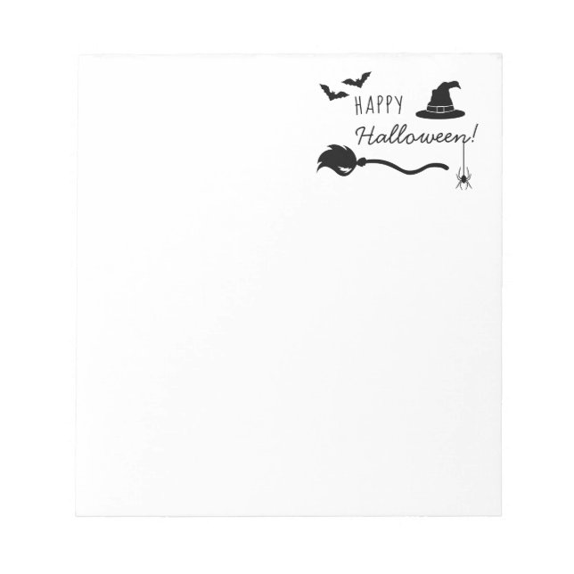 Rotzhut und Broom mit Spinne und Fledermaus Notizblock (Vorderseite)