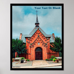 Rotziegelkirche, Bielefeld Poster