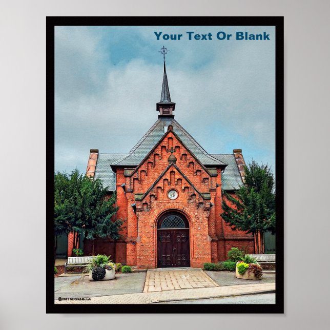 Rotziegelkirche, Bielefeld Poster (Vorne)